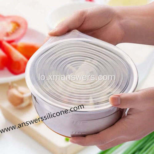 Spill Stopper Silicone Cooking Pot Cover Lids ຢາງ